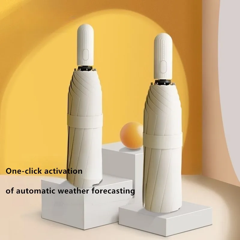 

Полностью автоматический складной усиленный зонт-тент из черного винила для солнечных и дождливых дней, портативный мужской автомобильный зонт