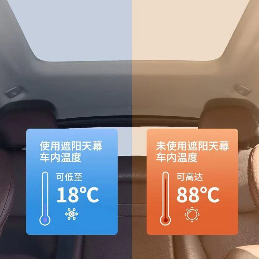 Fit For BYD Equation Leopard Titanium 3 Panoramic Sky Sunscreen and Thermal Insulation Car Top Sunscreen Shield Cover