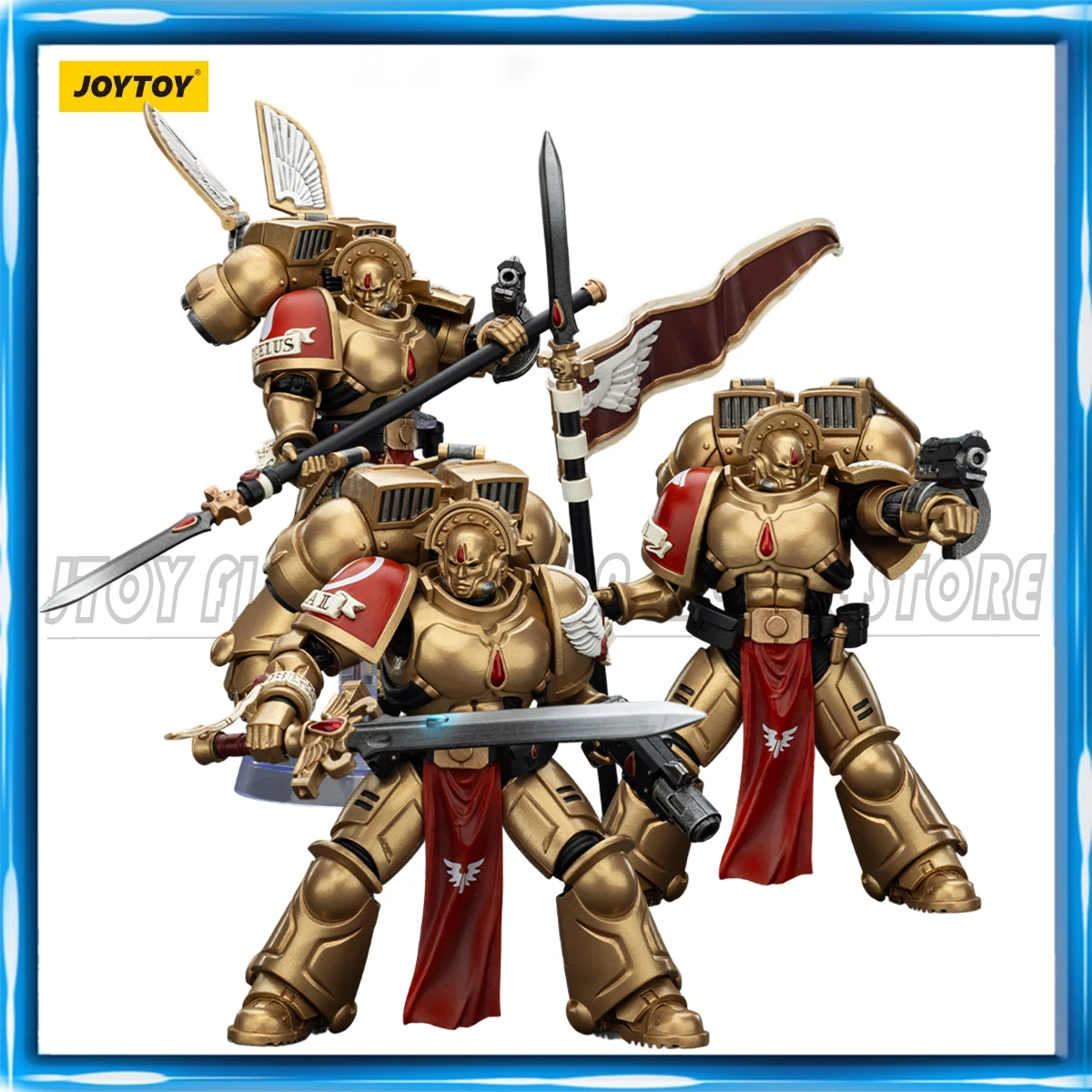 

JOYTOY Warhammer40K 1/18 экшн-фигурка Blood Angels Sanguinary Guard 3 шт. фигурки игрушки