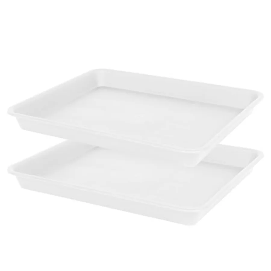

Набор из 2 прочных поддонов для рассады 1020 Trays, без отверстий, для выращивания растений в помещении, 22"x11.2 дюйма