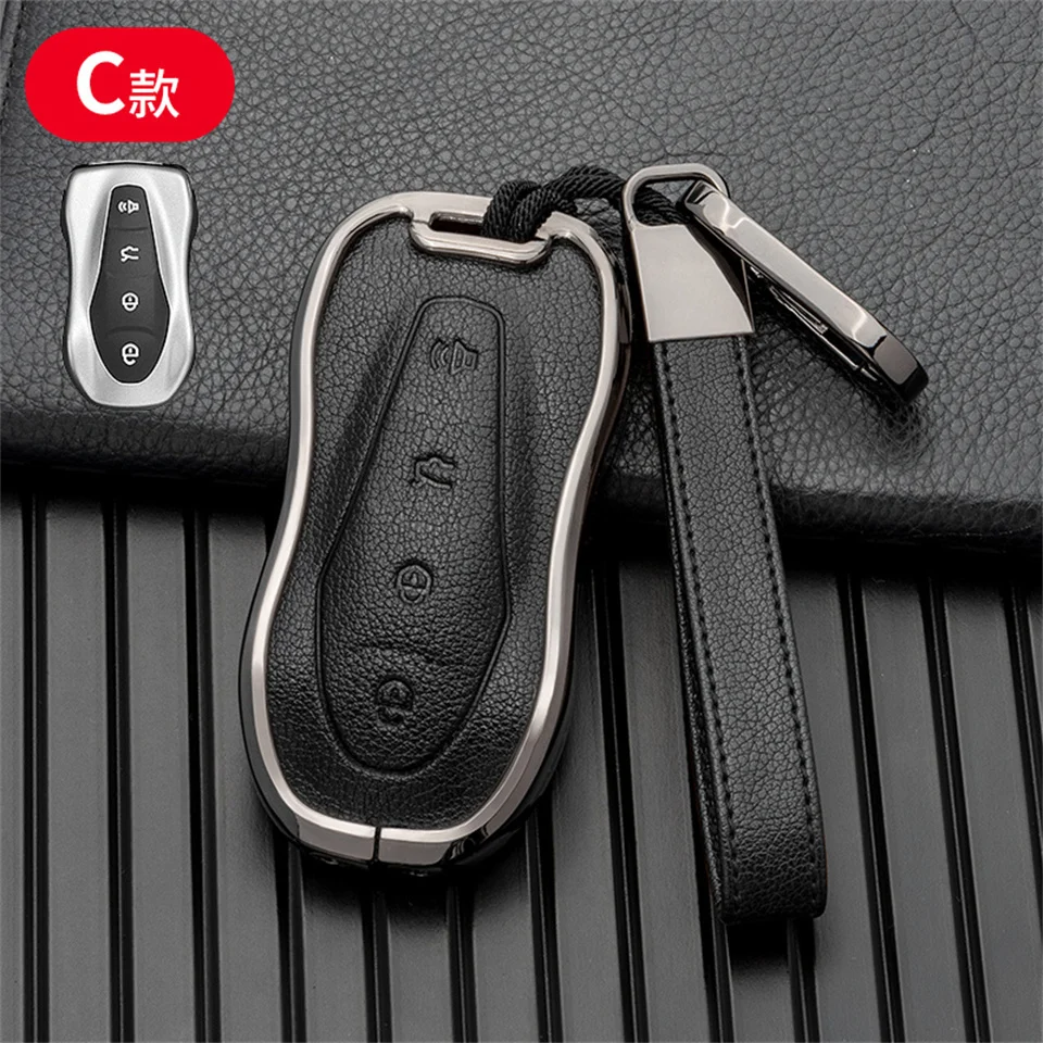 Car Smart Remote Key Case Cover Holder Protective Shell For Geely New Emgrand GS X6 SUV EC7 Car Styling Accessories Fob Keychain