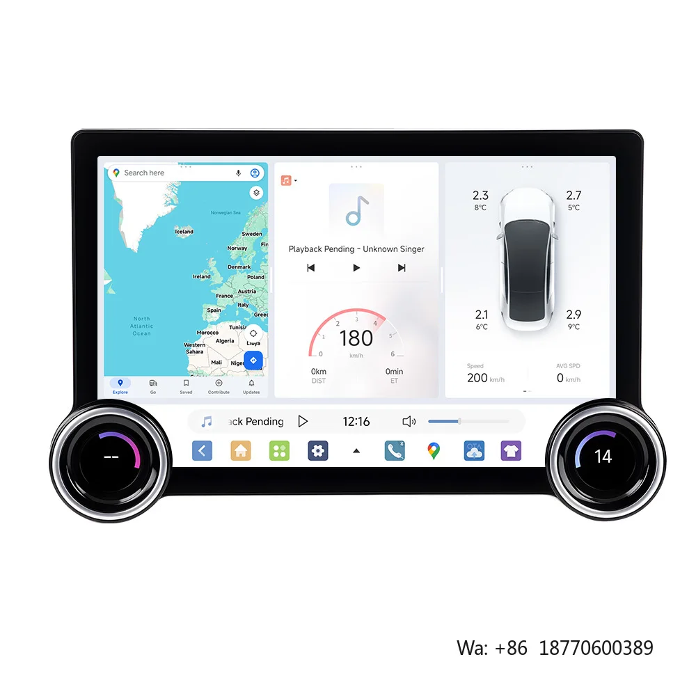 MEKEDE DUDU7 Android Car Video Radio DVD Player Multimedia Stereo 2Din WIFI GPS for Universal VW Benz BMW Audi Toyota with 2knob