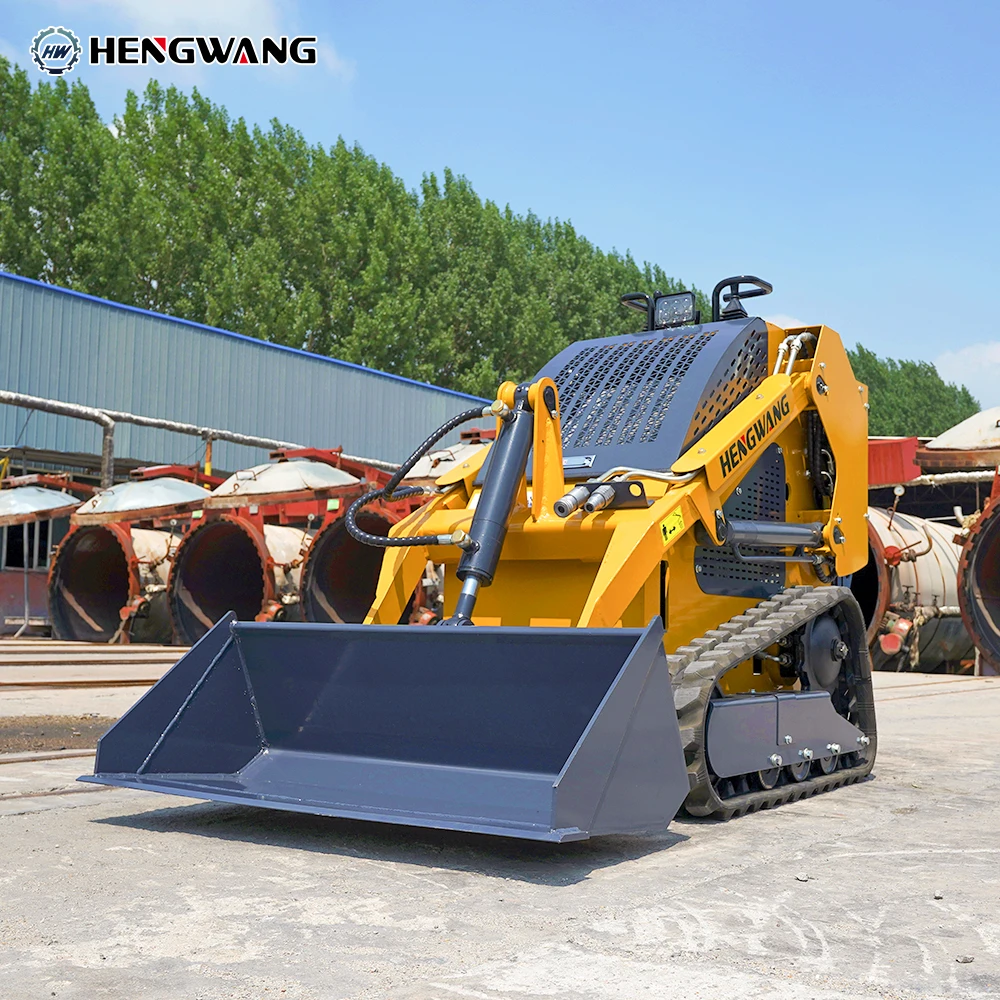 ที่กําหนดเอง Mini Skid Steer Loader Crawler ขนาดเล็ก Skid-steer Loader HW-T360 เครื่องจักรกลการเกษตรอุปกรณ์โรงงานขายตรง