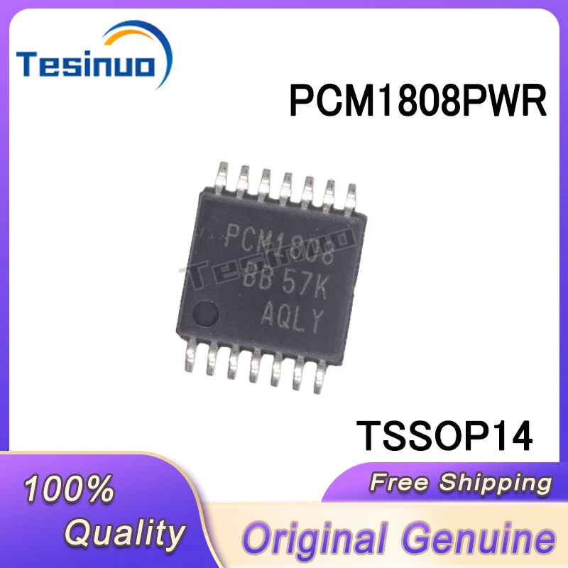 5-10/PCS New Original PCM1808PWR  PCM1808 TSSOP14 Analog to digital converter chip In Stock