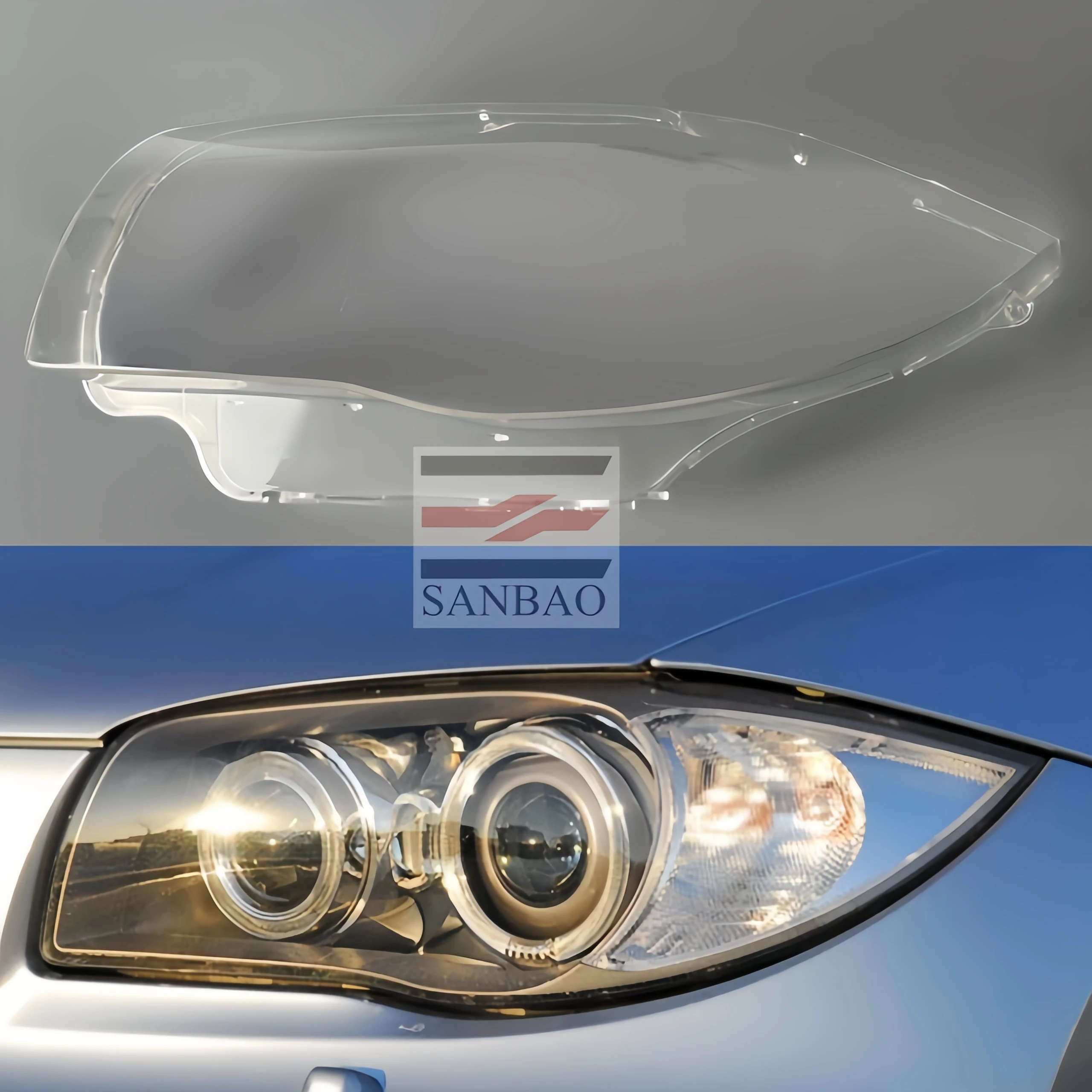 غطاء المصباح الأمامي الزجاجي الواقي الجديد المباشر لسيارات BMW 1 Series E87 2007-2011 غطاء عدسة المصباح الأمامي