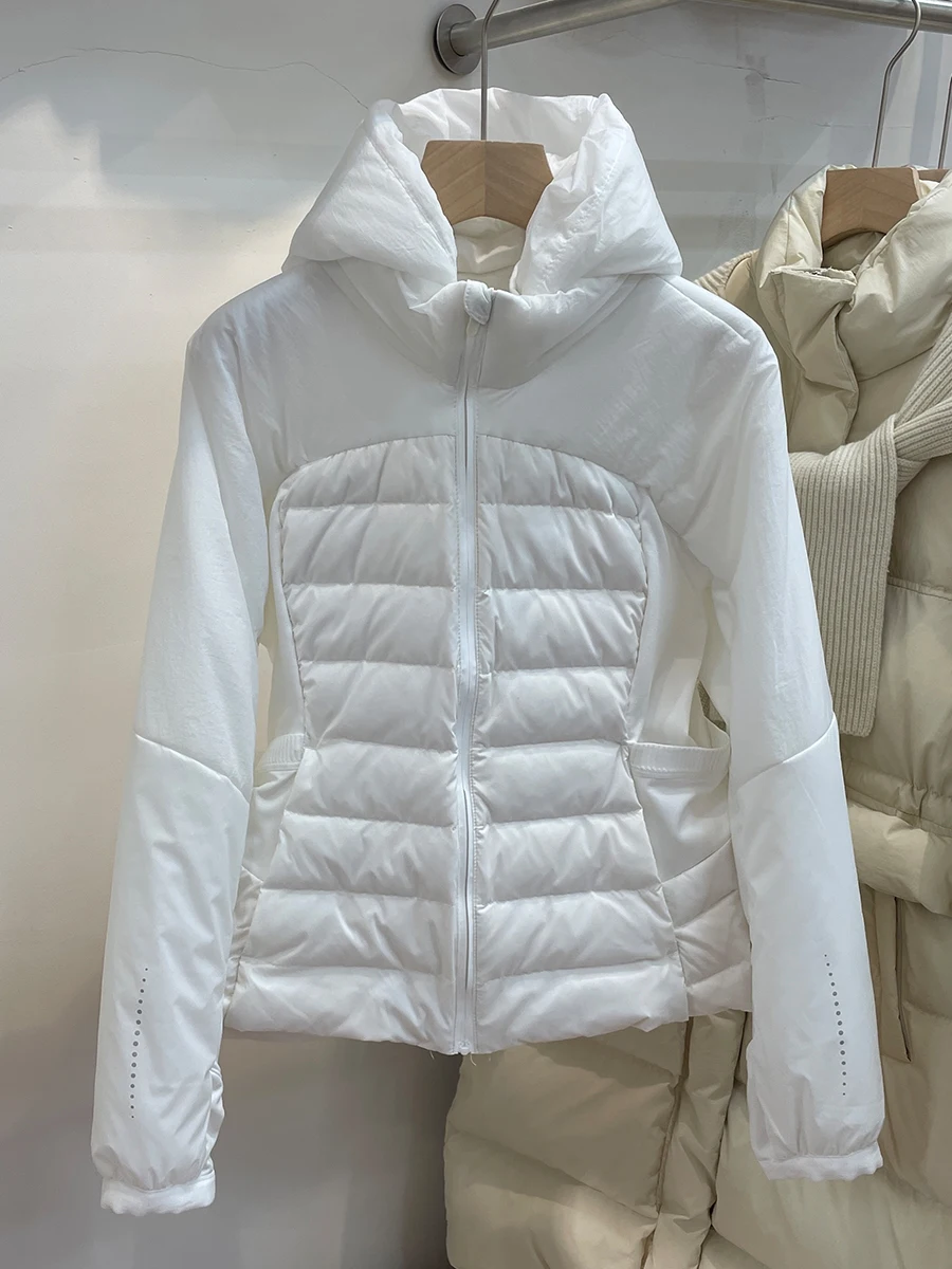 

Женская легкая пуховая куртка Lulu 2024: Новая повседневная модель для йоги в корейском стиле из ткани с эффектом памяти