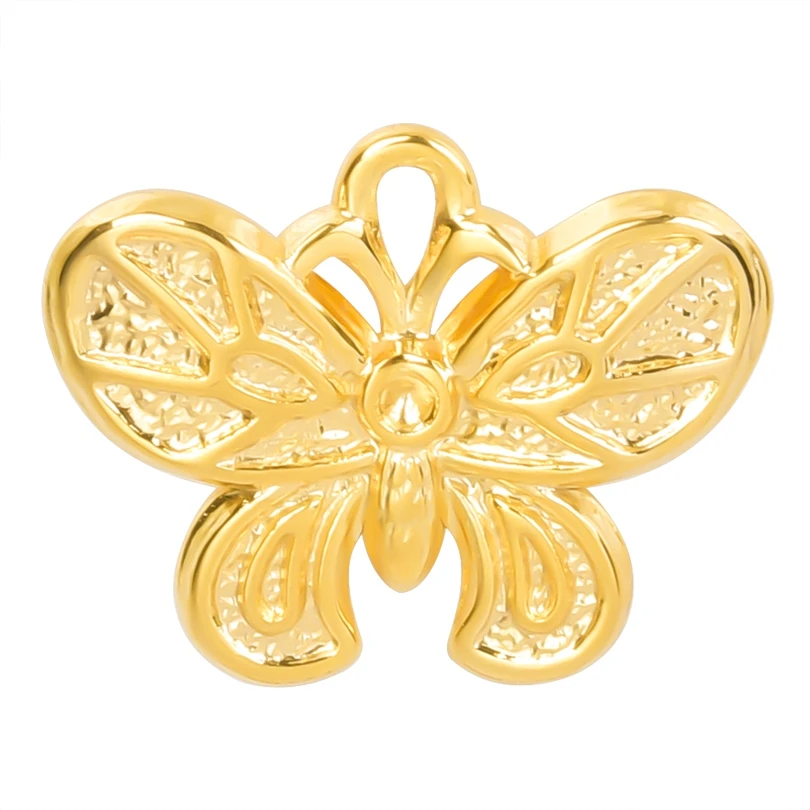

5pcs Charms Lovely Butterfly stainless steel Gold Color Pendants Making DIY Handmade Finding Jewelry Designer Charms