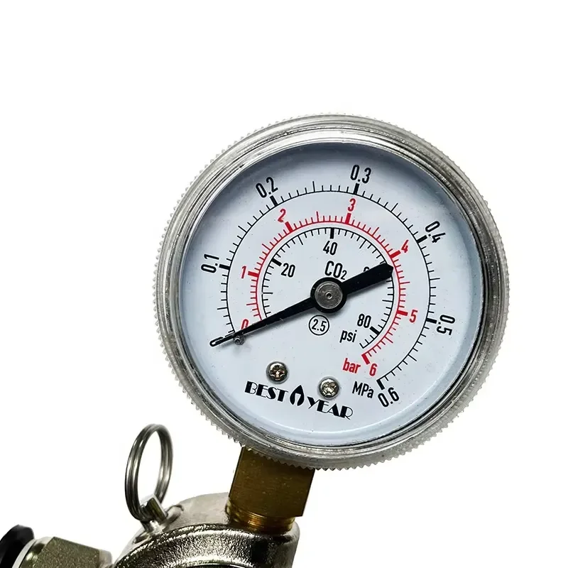 Secondary CO2 Regulator with Pressure Relief Valve Draft Beer Regulator