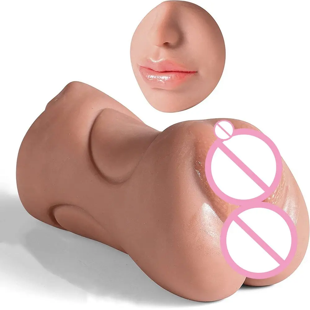 Portable Male Pocket Stroker with 3D Textured Interior, Skin-friendly Silicone Reusable Personal Intimate Wellness Device for Pr