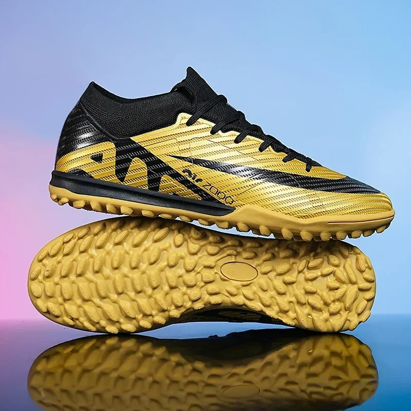 New Men Match Sneakers Football Boots Cleats Mid-top Soccer Shoes High-quality Hot-selling Non-Slip FG/TF Futsal Indoor image 3