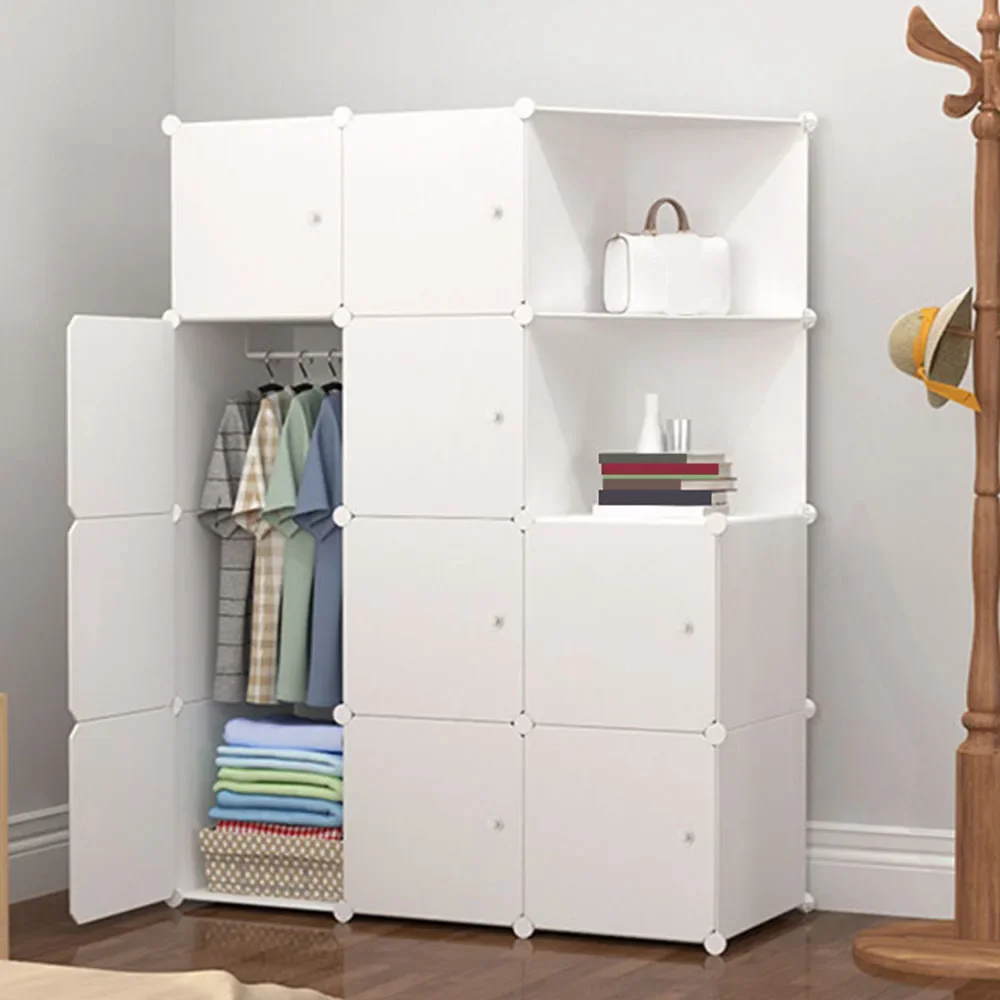 

Simply Wardrobes Plastic Material Enhanced Load Bearing Armoire Modern Minimalist Style Large Capacity