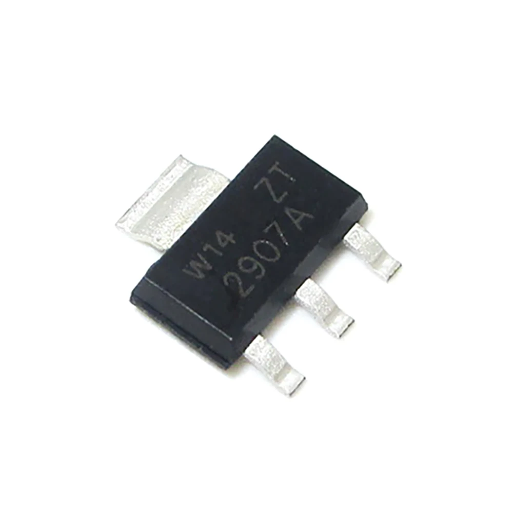 10pcs PZT2907A ZT3906 ZT3904 ZT2222A 칩 SOT223 크리스탈 삼극관 ZT2907