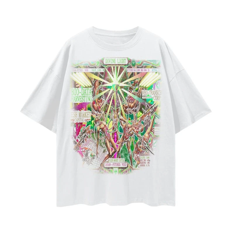 Cruelty Squad Market Manipulation Biopunk Oversized Cotton Tee Men Clothing