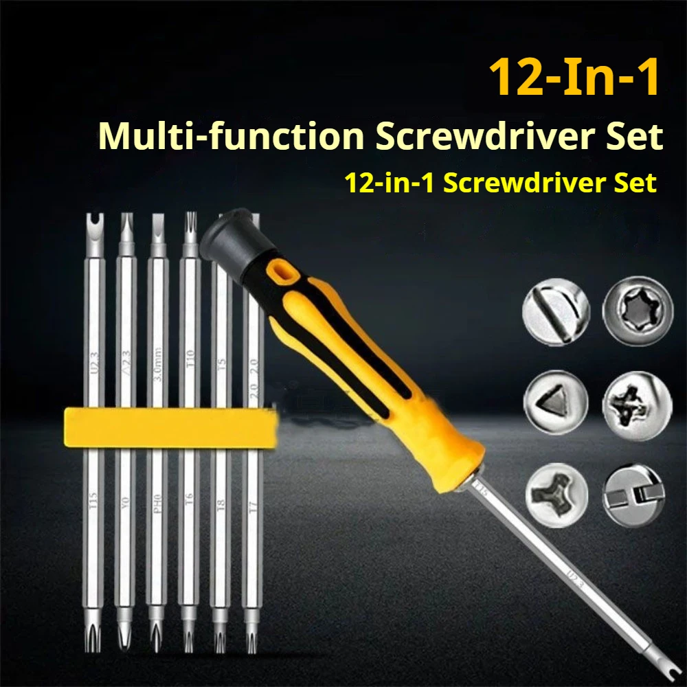 

7 шт. многоцелевая электрическая ручная отвертка для электрика, набор инструментов, прецизионная отвертка с двойной головкой