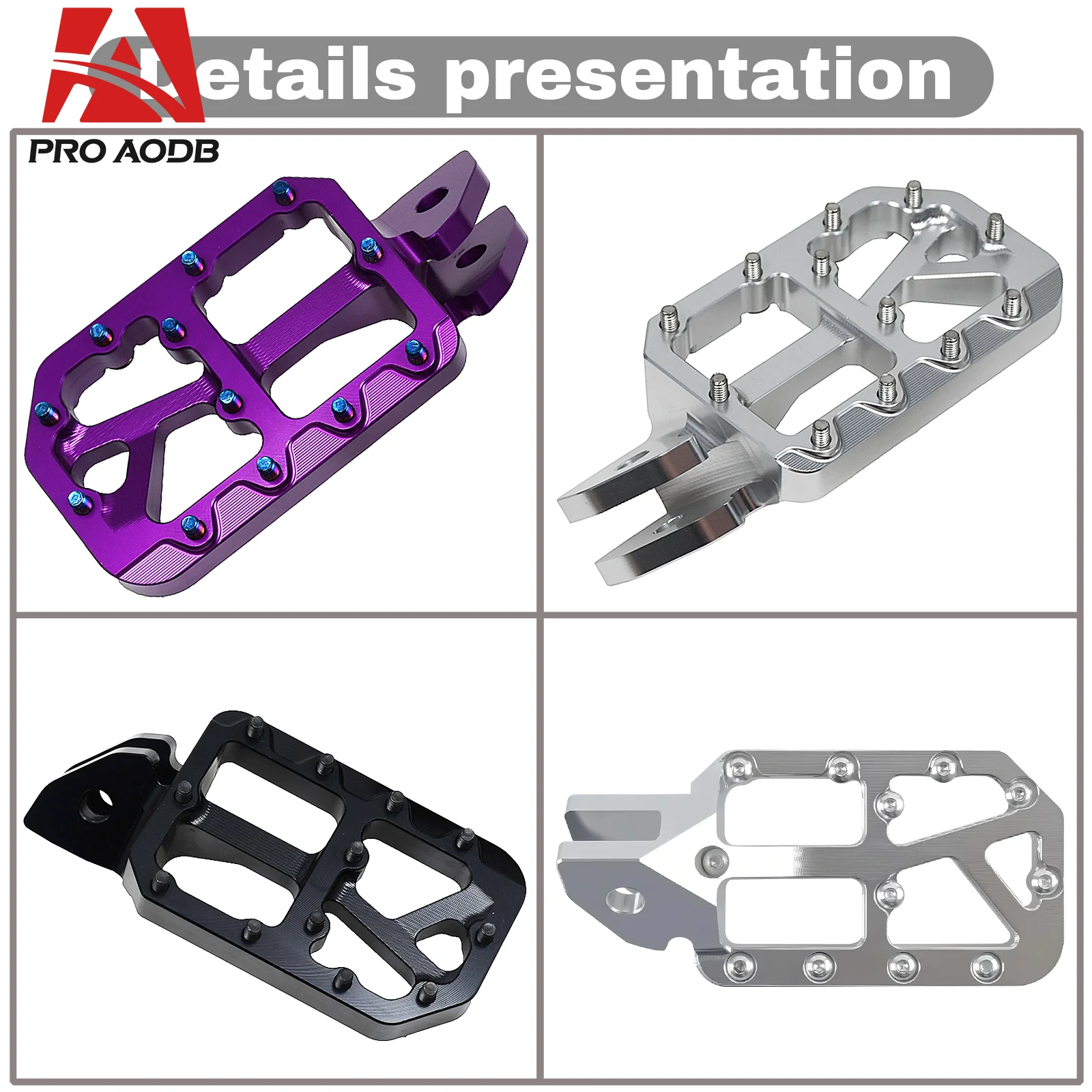 For Surron Sur-ron Pegs Light Bee X/S For Segway X160 X260 For Talaria MX3 MX4 CNC Modified Pedals Foot Pegs E-Bikes Motorcycle