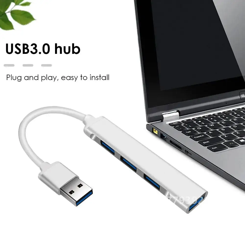 

VODOOL USB HUB 3.0 Hub USB 3.0 Splitter USB3.0 Type-C Hub Adapter 5 Gbps Multi 4 Port Splitter for Laptop Computer Accessories