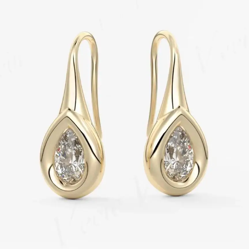 VeeieVeein Brand Moissanite Diamond Earrings 3ctw GRA Certificated Women 925 Sterling Silver Stud Drop Earring s925 Fine Jewelry