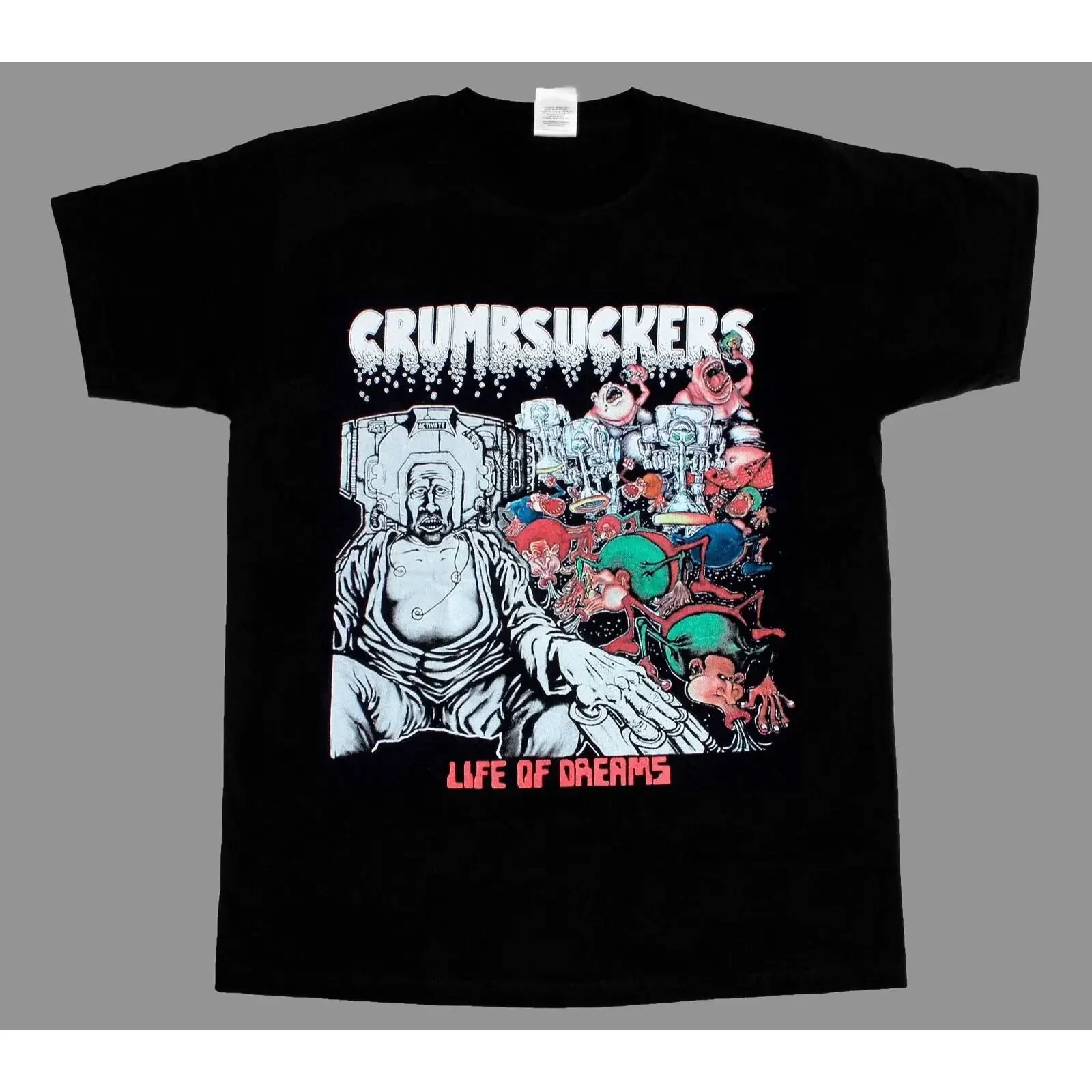 CRUMBSUCKERS Life of Dreams T Shirt Metal Hardcore Thrash NYHC vintage Washed Versatile graphic Unisex Breathable