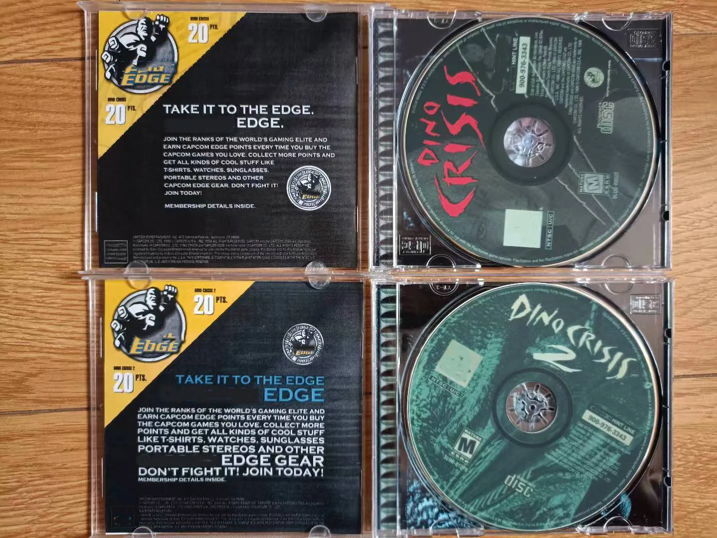 PS1 Dino Crisis Series With Manual Copy Game Disc Unlock Console Station1 Retro Optical Driver Video Game Parts