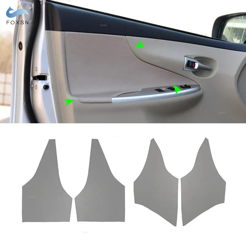 

Автомобильные аксессуары, дверная ручка, панель, подлокотник, кожаный чехол из микрофибры для Toyota Corolla 2007 2008 2009 2010 2011 2012 2013