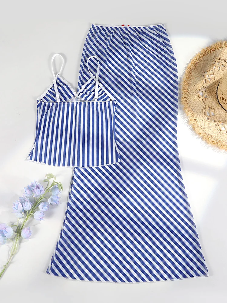 قطعتين بيكيني مجموعات التستر النساء ملابس السباحة مثير مخطط بيكيني ضمادة ملابس النساء ثونغ طباعة المايوه ملابس الشاطئ اللباس