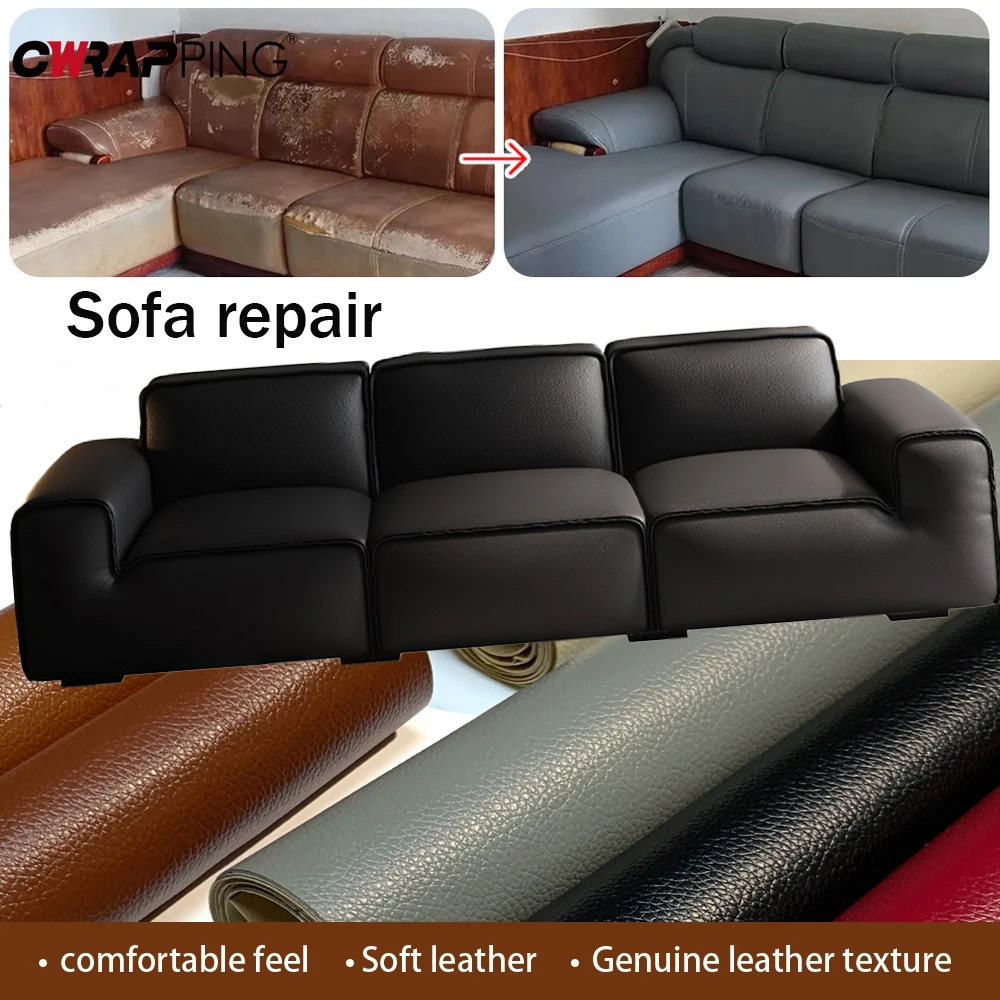 Fabric for Car Adhesive Horn for Self-adhesive Upholstery Material Leather for Sofa Repair Patch Stickers DIY Waterproof Self
