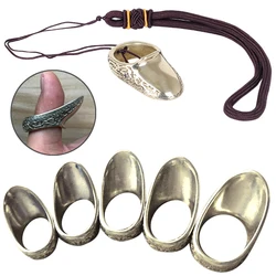 1pc 17-23mm Brass Archery Supply Lightweight Thumb Finger Guard Ring Buckle Hand Decoration Finger Protector Tool Archery