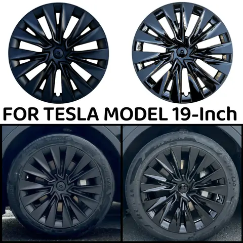 4PCS 휠 Hubcaps 19 인치 휠 커버 성능 교체 휠 캡 테슬라 모델 Y 2018-2024 용 전체 림 커버 액세서리