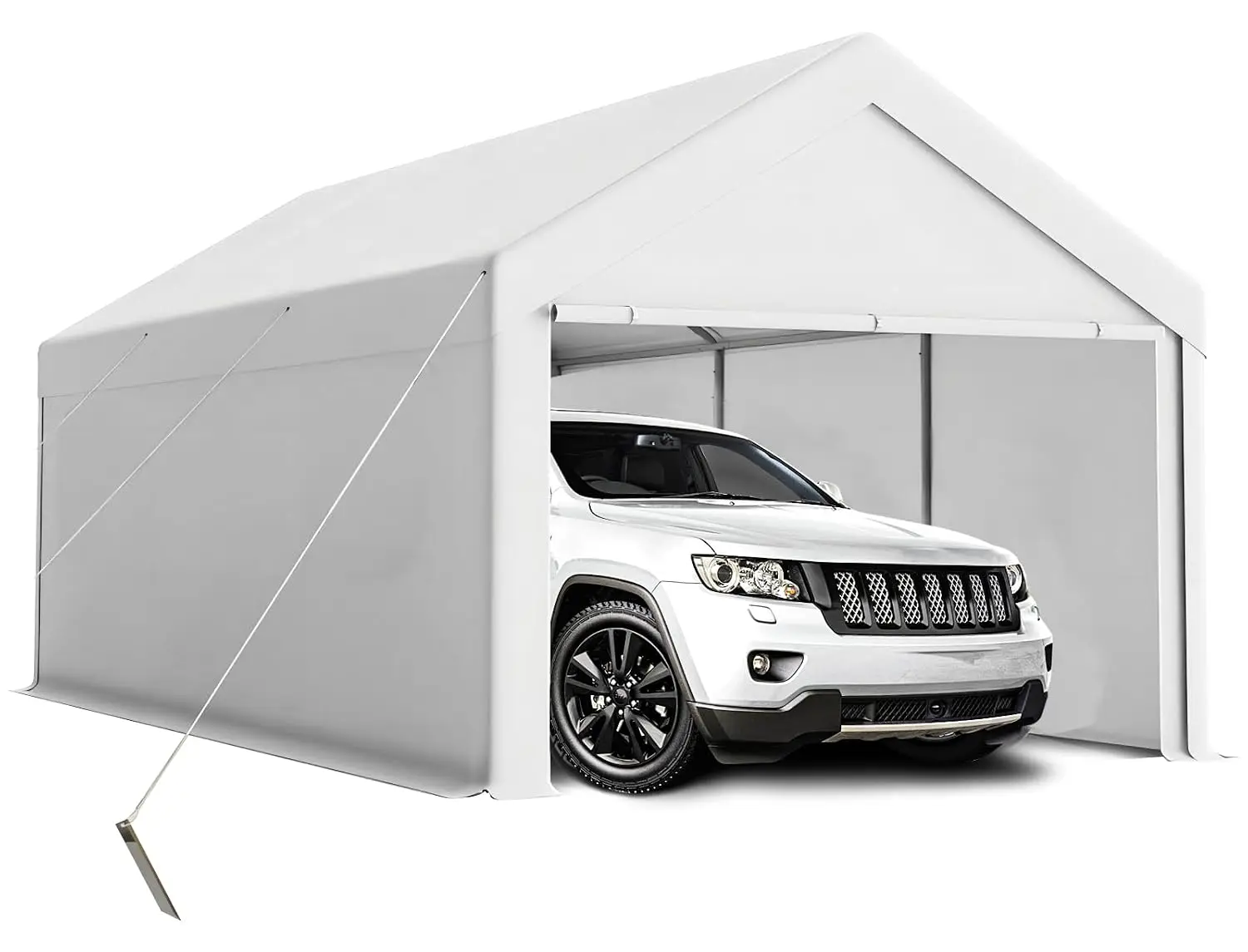 Carport 10x20ft Heavy Duty Canopy Storage Shed,Portable Garage Party Tent,Portable Garage with Removable Sidewalls, Customized