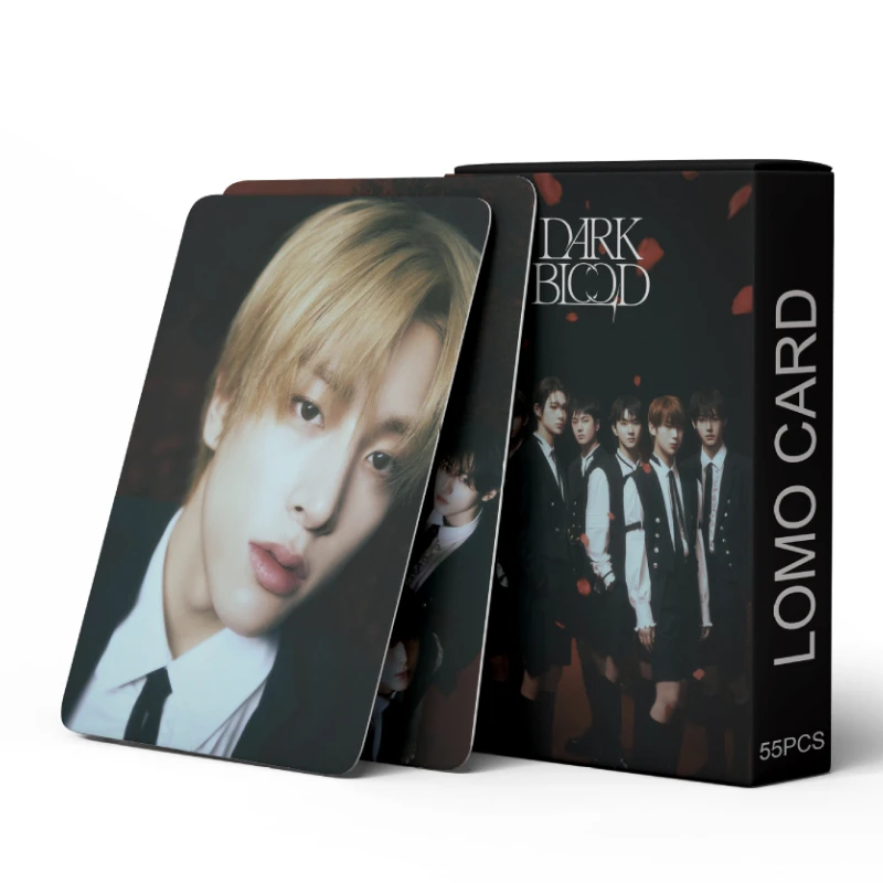55Pcs/Set Kpop Group DARK BLOOD New Album Lomo E Photocards JUNGWON JAY Photo Cards