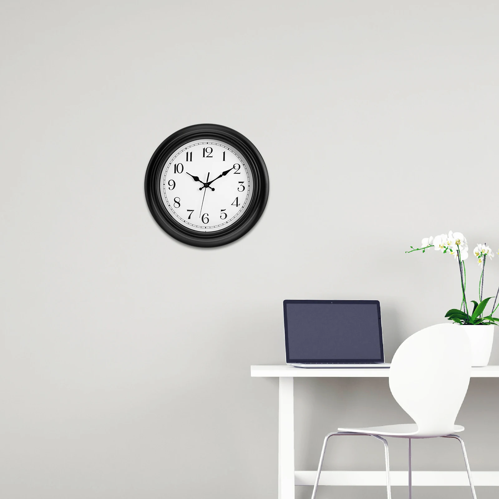 

Wall Clock Operated Farmhouse Silent Big Living Room Decor Large Decorative Modern Moistproof Mute Quartz Clock