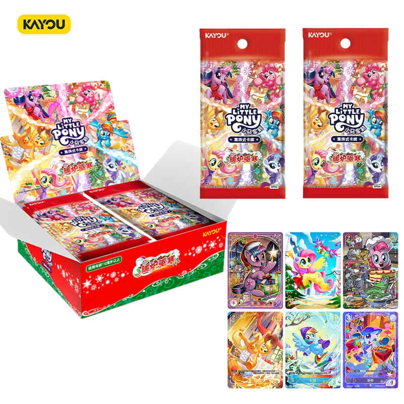 100% Original Kayou My Little Pony Hearth's Warming Sammelkarten Booster Box Weihnachts-, Neujahrs- und Geburtstagsgeschenk für Kinder