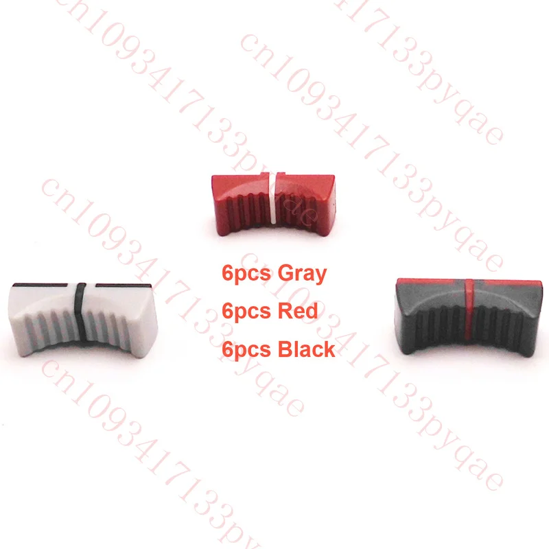 18pcs Colorful Slide Fader Knob Cap For YAMAHA MG166CX-USB MG206C hole 4MM