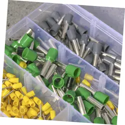 400PCS Crimp Terminals Kit Wire Connector Crimp Terminator Cold Pressed Insulated Termina E0508 7508 1008 1510 2512 4012