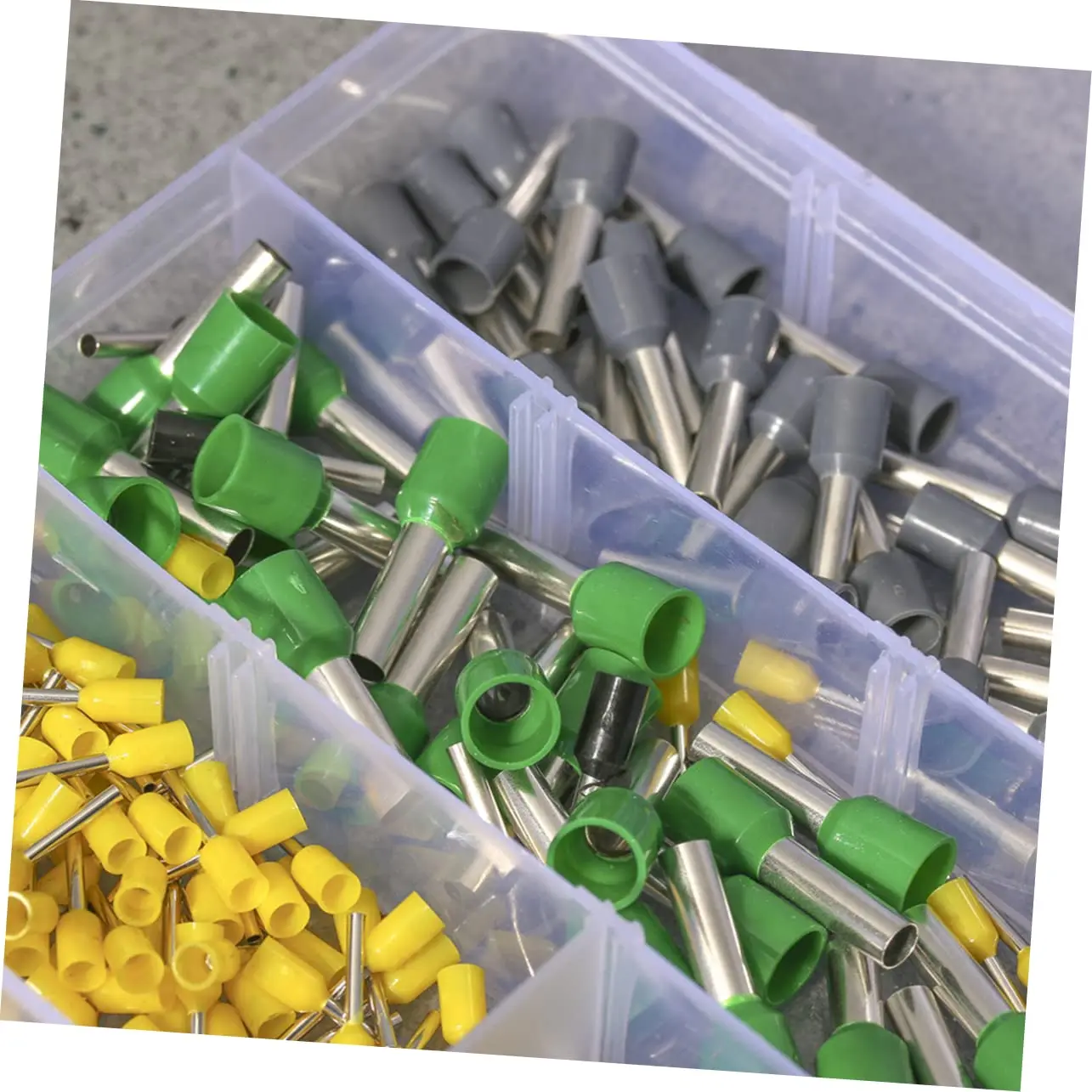 400PCS Crimp Terminals Kit Wire Connector Crimp Terminator Cold Pressed Insulated Termina E0508 7508 1008 1510 2512 4012