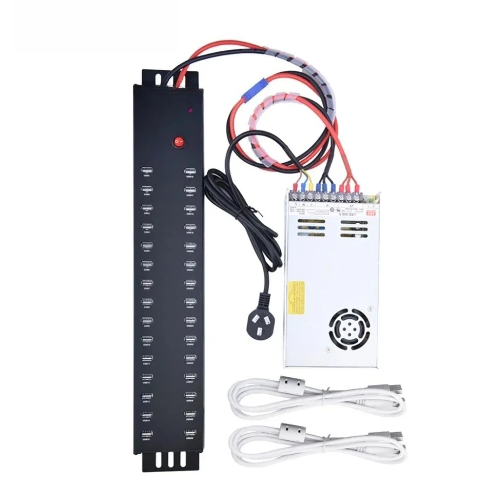 phone tablet brush machine splitter 2A power supply HUB A-812 multi-interface USB2.0 hub 30 ports mobile
