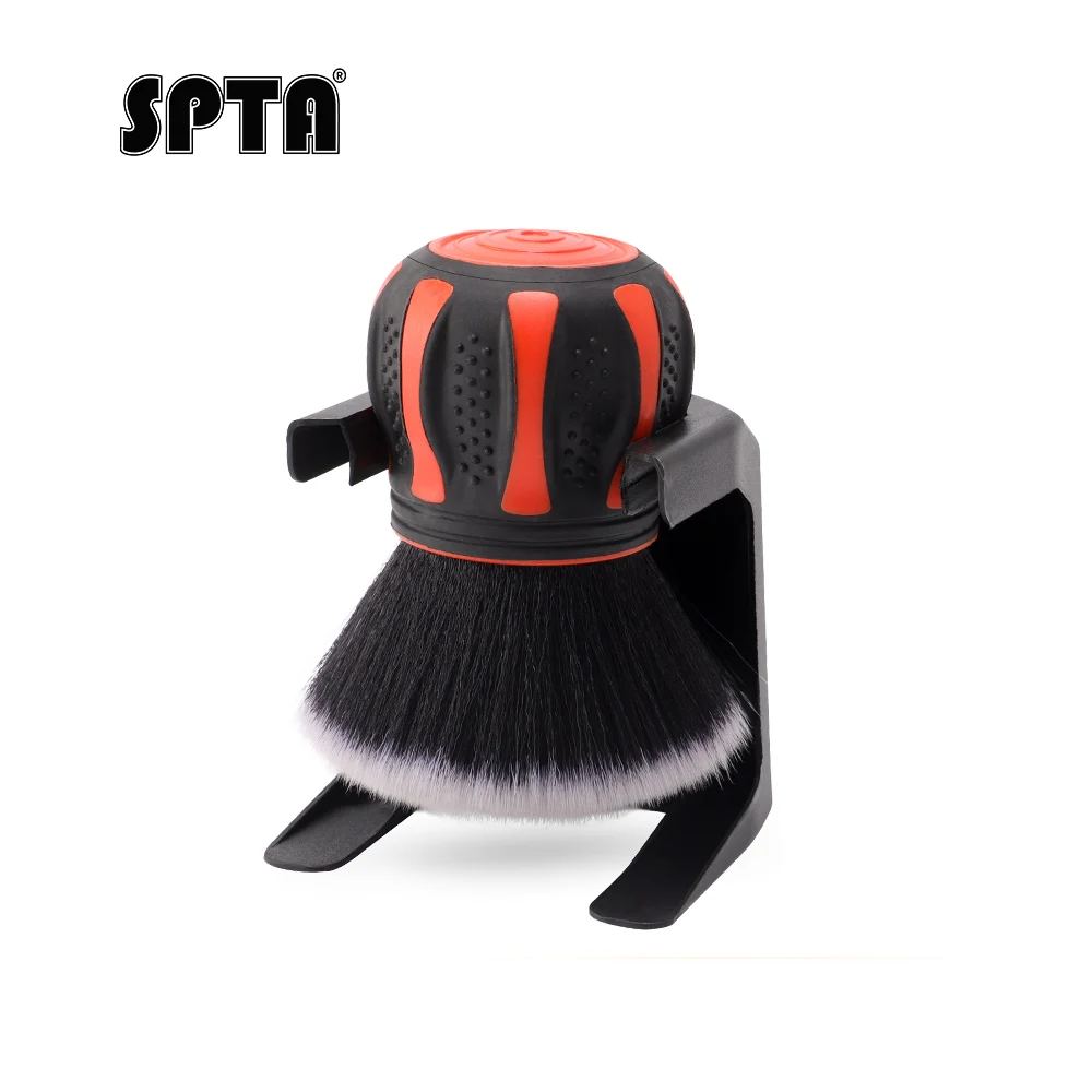 

SPTA Ultra Soft Bristles Comes with Storage Rack Covers Large Area Inside&Outside Vehicles Car Detail Brush Cleaning Detail Tool