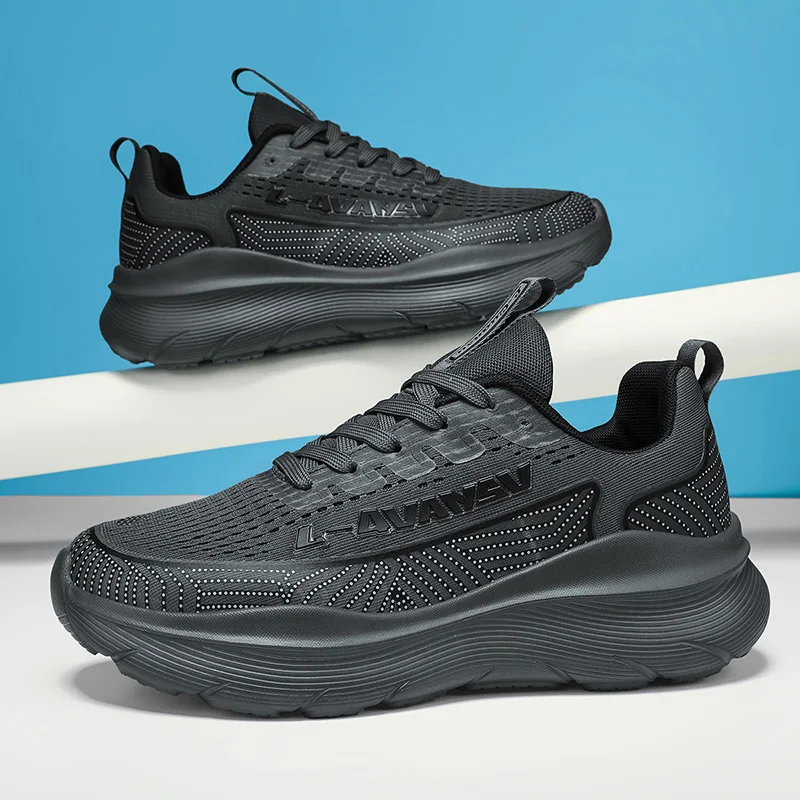 New Model Mens Durable Sneakers Lightweight Running Shoes for Men Breathable Non Slip Walking Shoes   Four Season Running Shoes