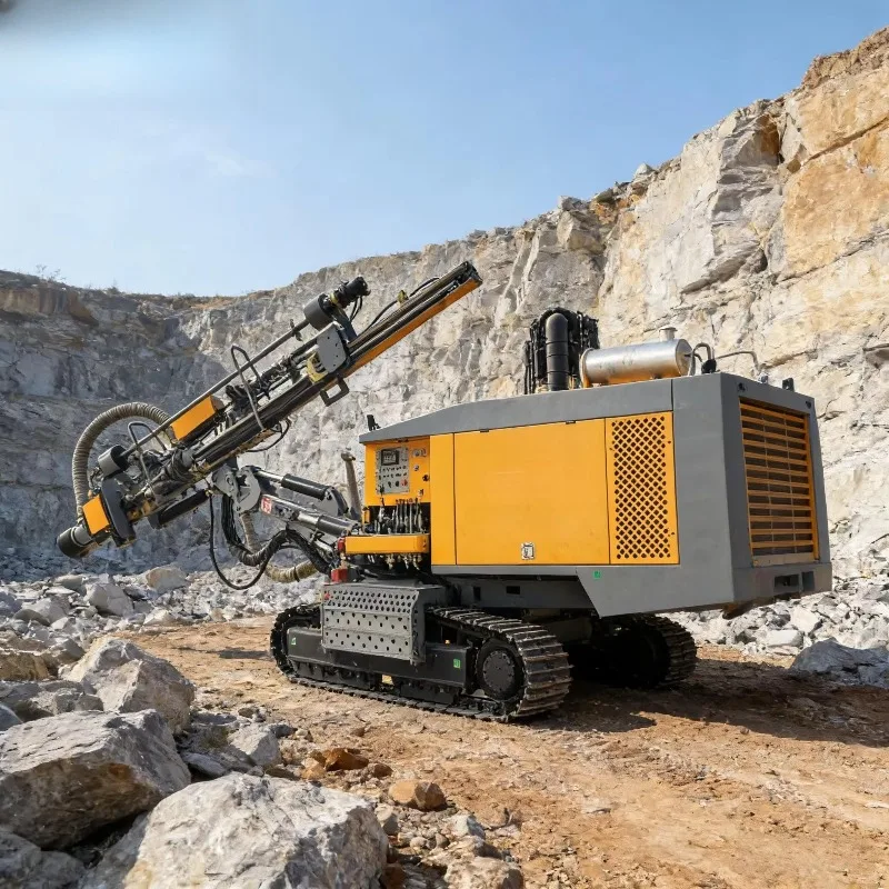 Full Hydraulic Borehole Drilling Rig Portable Geological Core Exploration Water Well Equipment Machine