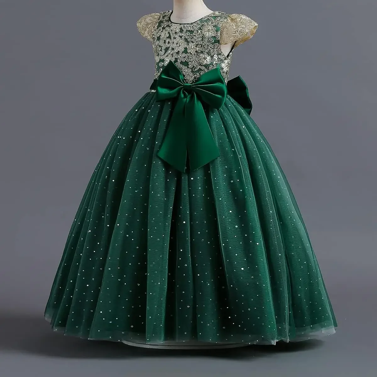 Vestidos de tule dama de honra casamento comunhão festa de aniversário pageant maxi vestido de baile para crianças vestido da menina de flor princesa inchado