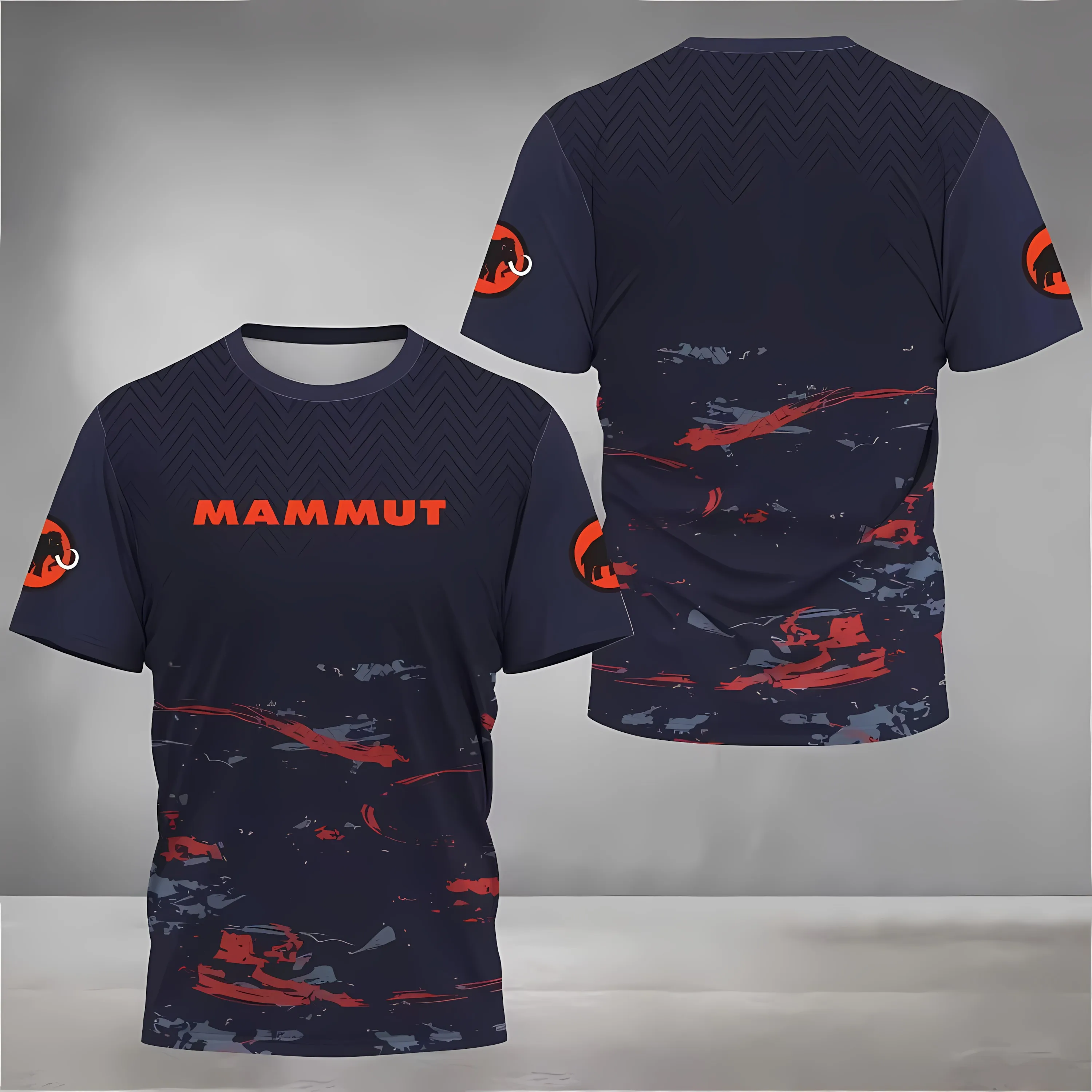 

2025 Summer New Outdoor quick-drying sports casual roller skating fashionable 3D letter printed comfortable men's T-shirt