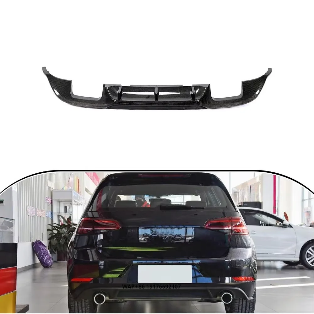 

Carbon Fiber MK7.5 Rear Bumper Lip Diffuser forVW forVolkswagen Golf 7.5 R GTI 2018 - 2020