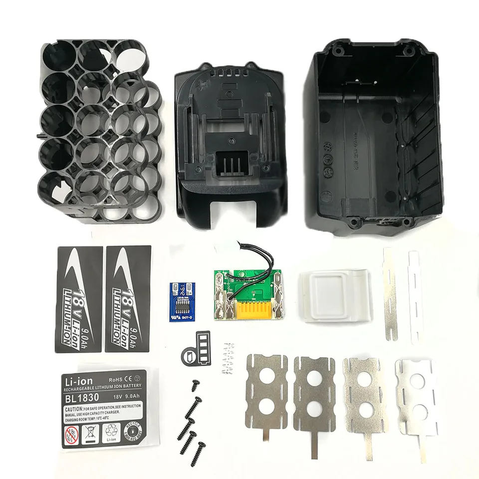 Boîtier De Batterie BL1890 Avec Carte PCB – Coque De Remplacement Pour 8716, SODIAL