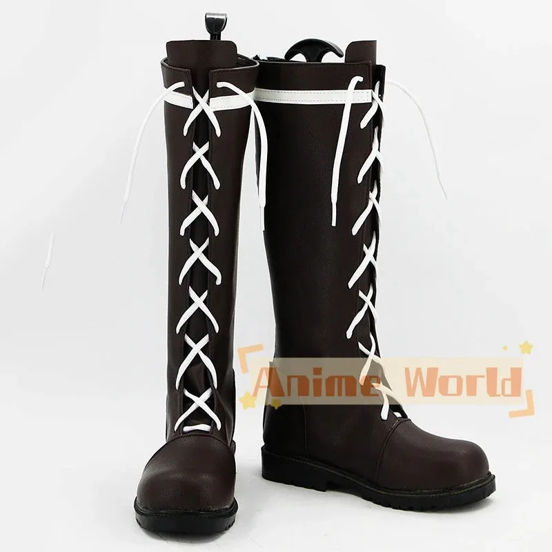 

2025 11 Black Butler Mey-Rin Meirin Brown Shoes Cosplay Halloween Carnival Boots Custom Made