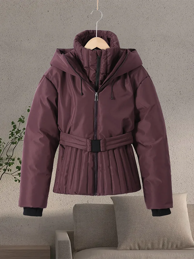 Ski Parkas Coat Jacket Women Zipper Belts Thicken 2025 Winter Skiing Cotton Lapel Snow Female Skiwear Outdoor Street Outwear Top 6 Ski Parkas Coat Jacket Women Zipper Belts Thicken 2025 Winter Skiing Cotton Lapel Snow Female Skiwear Outdoor Street Outwear Top 6