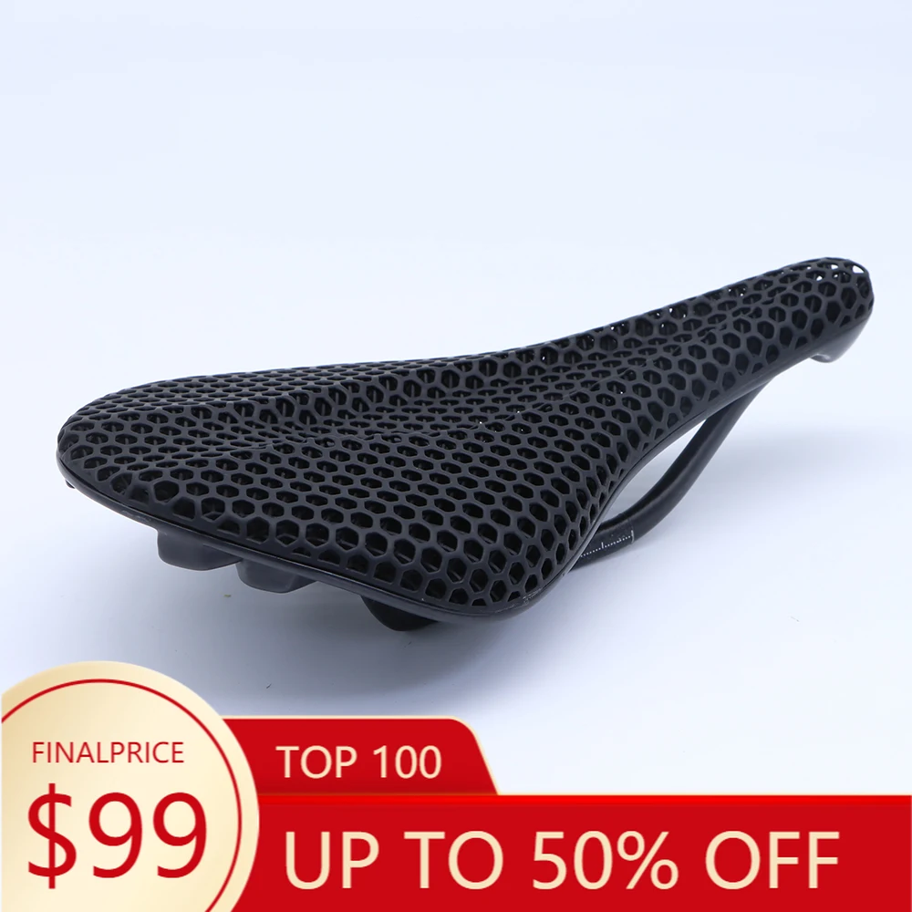 

China Hot Sale 3D Printed Carbon Fiber Bike Seat Cushion for Men & Women Outdoor Cycling Carbon Fiber Mountain Road Bike Saddle