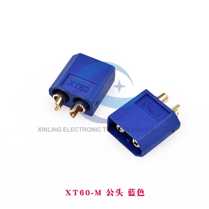 XT60-F/M Model Aircraft connector Lithium adjustable motor connector 30A battery pack charging test interface gold plated