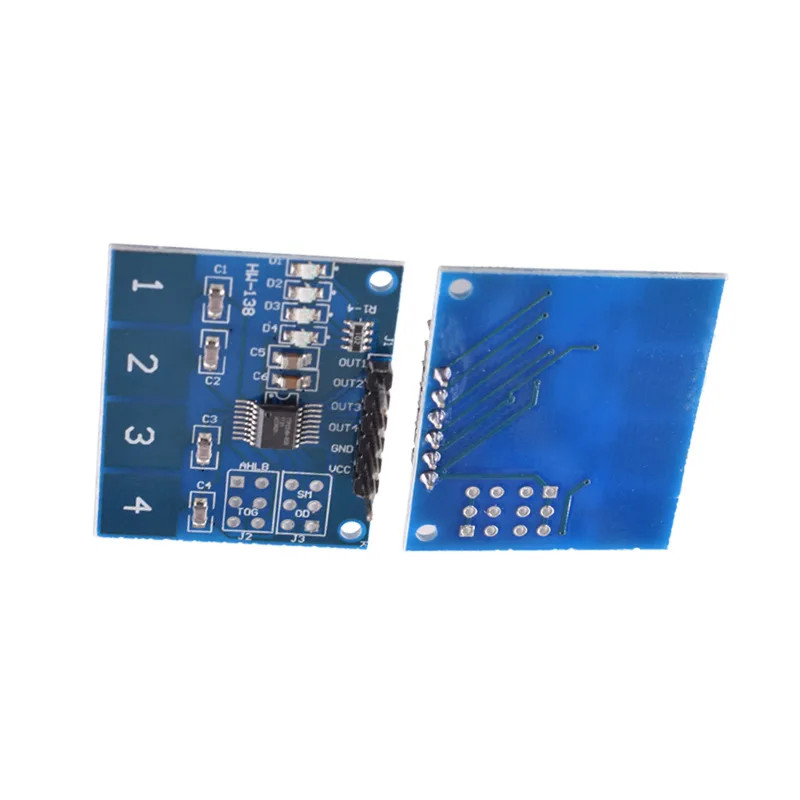 NEW 4Channel Digital Touch Sensor Capacitive Switch Module Button And Microwave Induction Module For TTP224