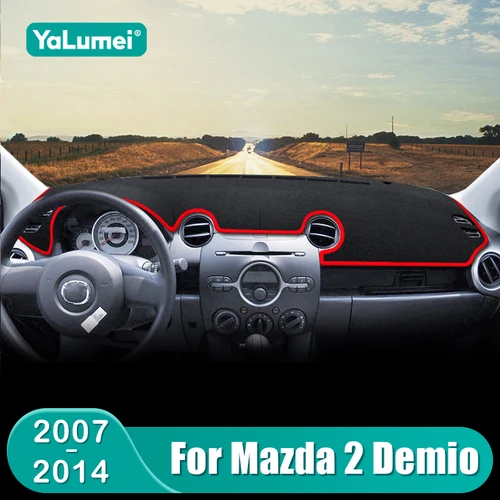 Para Mazda 2 DE Demio 2007 2008 2009 2010 2011 2012 2013 2014 alfombrilla para salpicadero DE coche parasol cubierta antideslizante Accesorios
