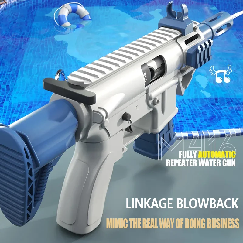 Pistolet à eau M416 manuel Version continue pistolet de pulvérisation enfants adultes piscine extérieure plage extérieur jouet pour enfants garçons filles